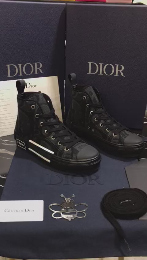 Christian Dior Tenis Botín negros