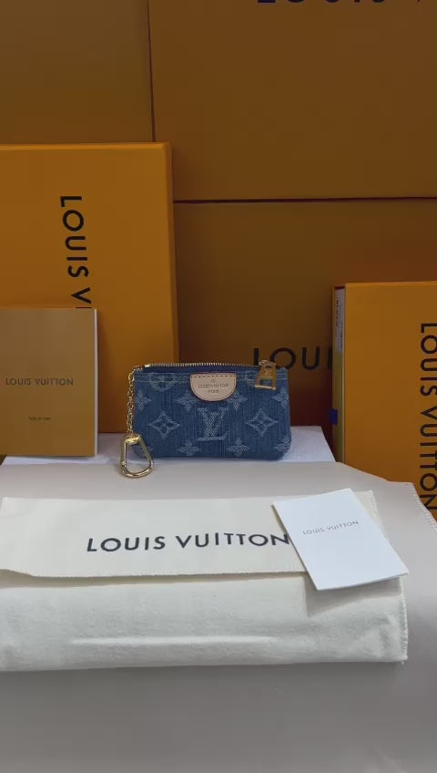 Louis Vuitton Monedero Mezclilla y Piel