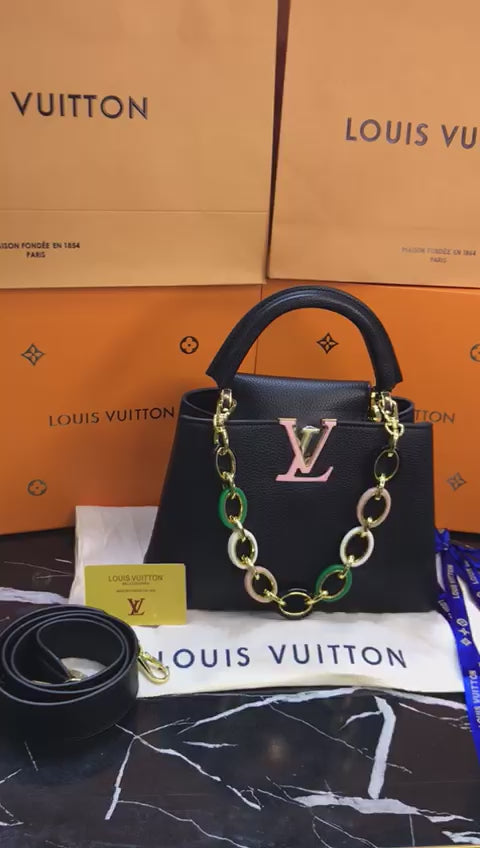 Louis Vuitton Negro Piel