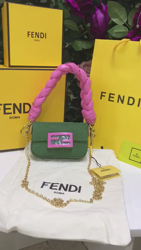 Fendi Verde con Rosa Piel