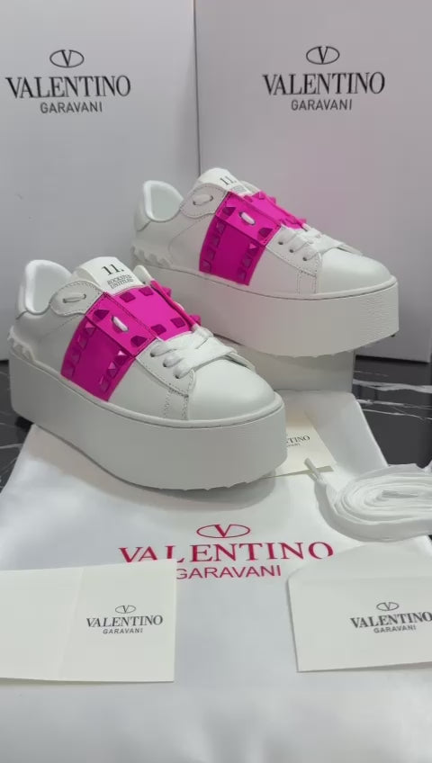 Valentino rosa con blanco