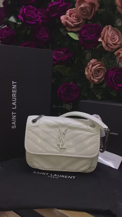 Saint Laurent YSL Blanco Piel