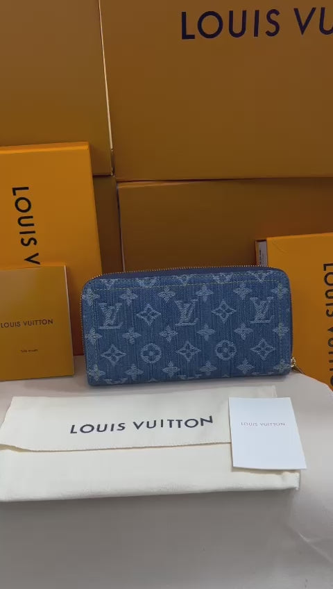 Louis Vuitton Azul Bordada Mezclilla