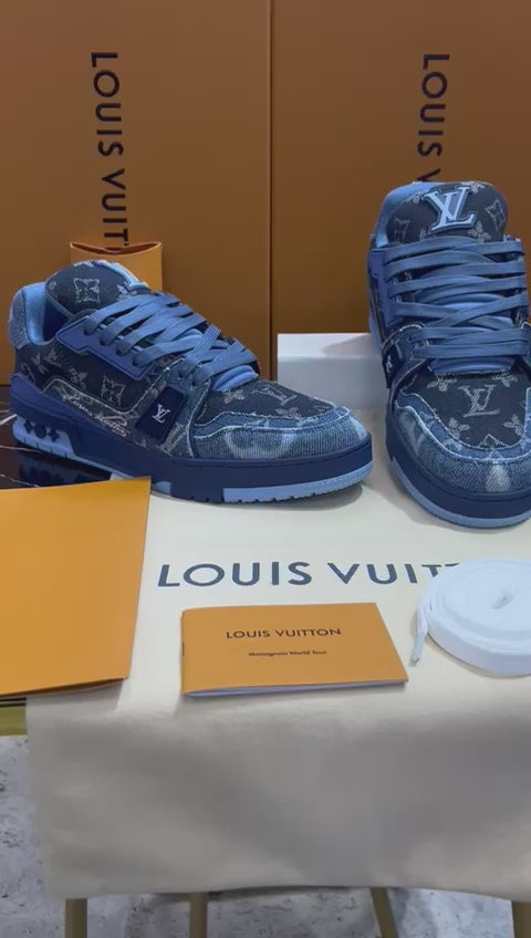 Louis Vuitton tenis azul marino Caballero