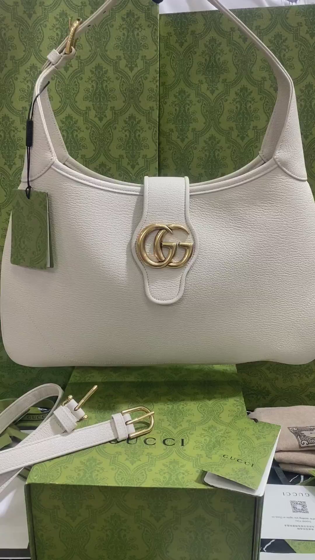 Gucci Grande Blanco Piel