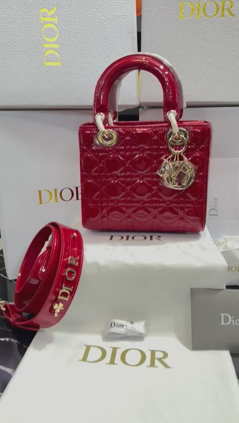 Christian Dior Rojo Charol con Piel