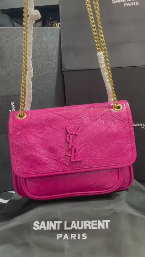 Saint Laurent Rosa Piel