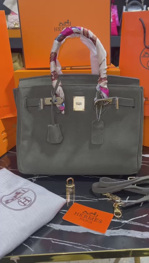 Hermes Birkin Verde Gamuza Piel